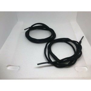 Black round boot shoe laces strings replacement for hiking motorcycle sneakers